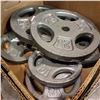 Image 2 : BOX LOT OF 110 LBS FREE WEIGHTS