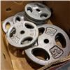Image 2 : BOX LOT OF 110 LBS FREE WEIGHTS