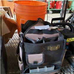 BUCKET AND BAG OF TOOLS