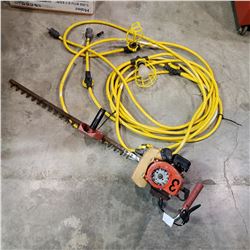 STRING LIGHT AND GAS HEDGE TRIMMER - NEEDS PULL CORD