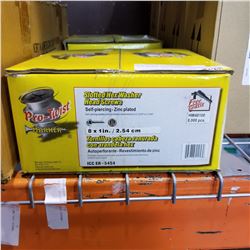 CASE OF 8 x 1" SLOTTED HEX HEAD WASHER HEAD SCREWS