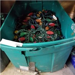 TOTE OF CHRISTMAS LIGHTS