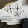 Image 3 : GREEN TUBE OF SHIP CROSS SECTIONS AND BLUE PRINTS