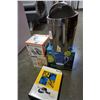 Image 1 : FILTER, JUICER, DVDS, AND LEATHER SUITCASE, PASTA MACHINE