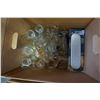 Image 2 : LOT OF CRYSTAL GLASSES, GLASSWARE, AND FROTHERS