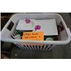 Image 1 : FLOWER DINNER SET IN BASKET