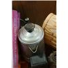 Image 2 : BOX OF OIL LAMP, SIFTER, COFFEE URN, AND MORE