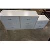 Image 1 : 6 DRAWER WHITE DRESSER AND 2 DRAWER NIGHTSTAND