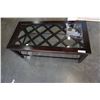 Image 2 : MODERN GLASS TOP COFFEE TABLE