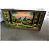 Image 1 : VELVET LANDSCAPE PAINTING