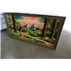 Image 2 : VELVET LANDSCAPE PAINTING
