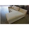 Image 2 : GREY SECTIONAL W/ STORAGE CHAISE, AS IS, MISSING PARTS