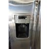 Image 3 : STAINLESS STEEL SIDE BY SIDE GE FRIDGE WITH WATER AND ICE DISPENSER TESTED AND WORKING GUARANTEED