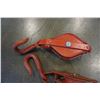 Image 2 : LOT OF 2 RED PULLEYS W/ HOOKS
