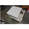 Image 2 : WHITE PAINTED MAGAZINE RACK RECORD HOLDER END TABLE