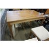 Image 2 : PINE DINING TABLE W/ 4 CHAIRS