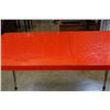 Image 2 : RETRO RED DINING TABLE W/ LEAF