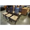 Image 2 : LOT OF 6 DINING CHAIRS