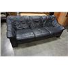 Image 2 : BLACK LEATHER SOFA