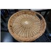 Image 8 : BLACK WICKER BASKET W/ CONTENTS