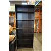 Image 1 : 7FT BLACK BOOKSHELF