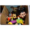 Image 2 : BOX OF VINTAGE MICKEY MOUSE TOYS