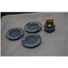 Image 1 : WEDGEWOOD ASHTRAYS AND TABLE LIGHTER
