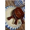 Image 2 : CORNISH WARE AND IRON STONE HANDLED DISHES AND WEDGEWOOD PLATE
