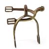 Image 1 : Brass US Cavalry 1885 RIA spurs, stamped on outer heel bands, with rowels intact, show good conditio