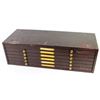 Image 1 : Counter top metal 7 drawer cabinet with contents as photographed including Indian stone artifacts, m