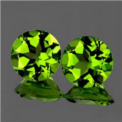 Natural Peridot Pair 9.00 mm - Flawless