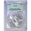 Image 1 : 1925 PEACE DOLLAR  PCGS  MS-65 OGH