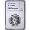 Image 1 : 1965 SMS KENNEDY HALF NGC MS-67 CAMEO