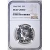 Image 1 : 1966 SMS KENNEDY HALF NGC MS-67 CAMEO