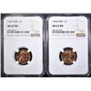 Image 1 : 1966 & 67 SMS LINCOLN CENTS, NGC MS-67 RED