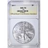 Image 1 : 2011 AMERICAN SILVER EAGLE OBCS PERFECT GEM BU