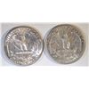 Image 2 : LOT OF 2 WASHINGTON QUARTERS: