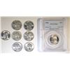 Image 1 : LOT OF 8 WASHINGTON QUARTERS: