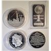 Image 1 : 3 1 OZ SILVER ROUNDS & 1 1 OZ SILVER BAR