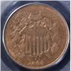 Image 2 : 1864 2 CENT PIECE  PCGS MS-64 RB LARGE MOTTO