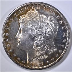 1881-S MORGAN DOLLAR  GEM BU DMPL