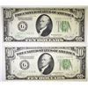 Image 1 : 2 1928-B $10 FEDERAL RESERVE NOTE  GEM UNC