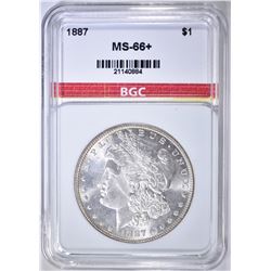 1887 MORGAN DOLLAR  GBC SUPERB GEM+