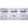 Image 2 : 3 1941-D MERCURY DIMES  PCGS MS-66+, MS-66 & MS-65