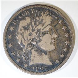 1895-O BARBER HALF DOLLAR  SOLID FINE  KEY