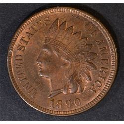 1890 INDIAN HEAD CENT  GEM BU  RED