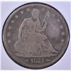 Image 1 : 1873 WITH ARROWS SEATED HALF DOLLAR, VG