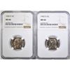 Image 1 : 2-1950-D JEFFERSON NICKELS, NGC MS-66