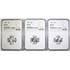 Image 1 : 1946, 48 & 51 ROOSEVELT DIMES, NGC MS-66