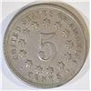 Image 2 : 1869 SHIELD NICKEL  CH AU